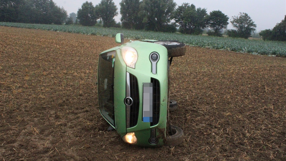 POL-DN: Bei Regen von der Fahrbahn abgekommen - Foto: presseportal.de