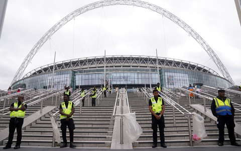 Sichtbare Polizeipräsenz in London. - Foto: Lucy North/PA Wire/dpa