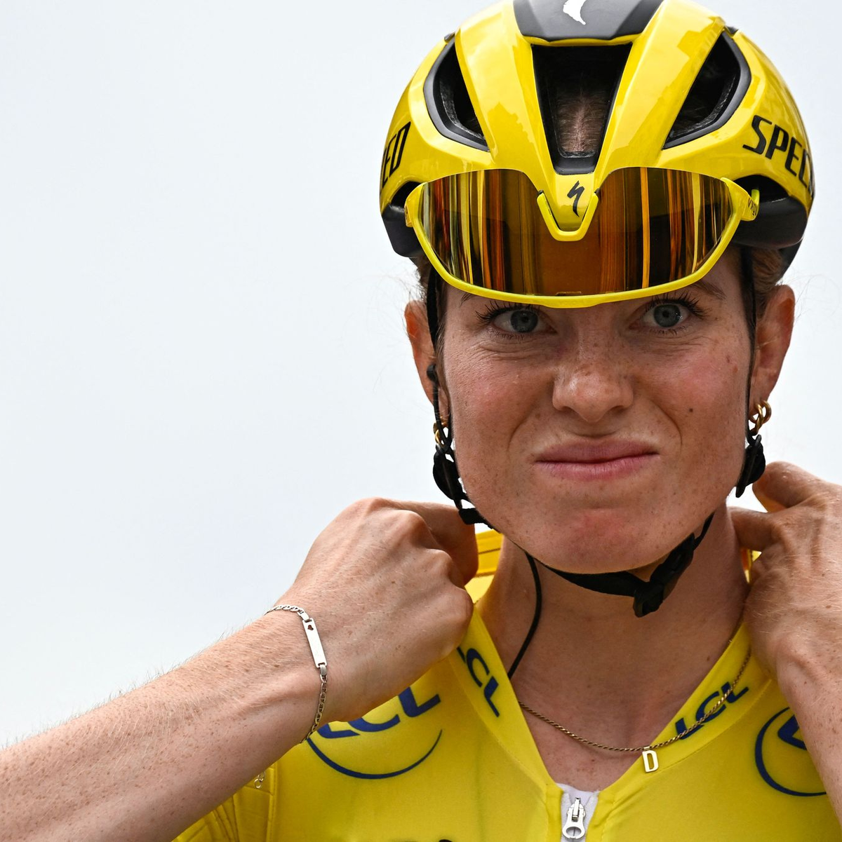 Vier Sekunden Vorsprung: Katarzyna Niewiadoma gewinnt für das deutsche Team Canyon-Sram die Tour. - Foto: Julien De Rosa/AFP/dpa