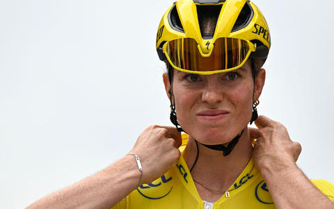 Vier Sekunden Vorsprung: Katarzyna Niewiadoma gewinnt für das deutsche Team Canyon-Sram die Tour. - Foto: Julien De Rosa/AFP/dpa Vier Sekunden Vorsprung: Katarzyna Niewiadoma gewinnt für das deutsche Team Canyon-Sram die Tour. - Foto: Julien De Rosa/AFP/dpa