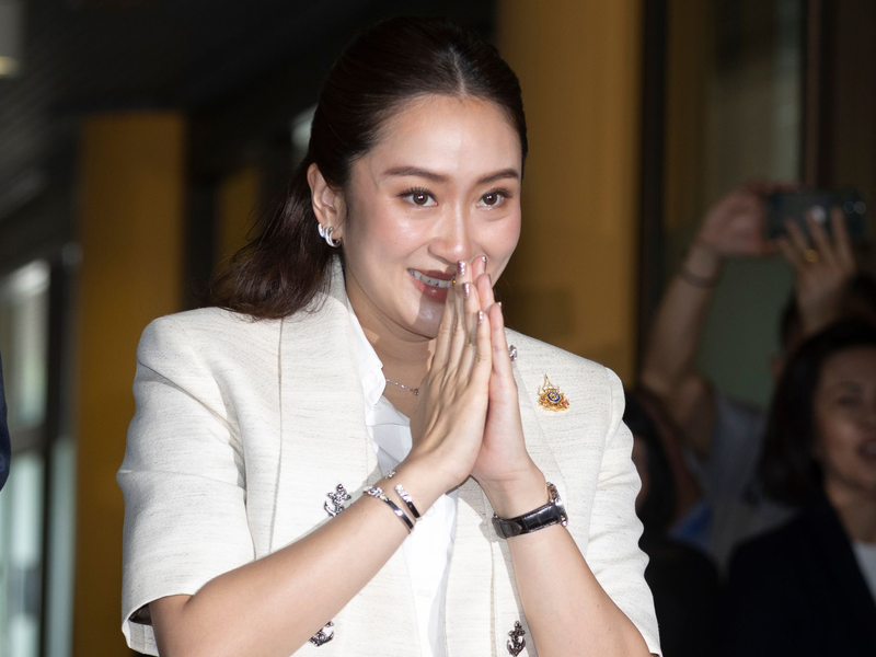 Paetongtarn Shinawatra wird die jüngste Regierungschefin aller Zeiten im Königreich. - Foto: Wason Wanichakorn/AP
