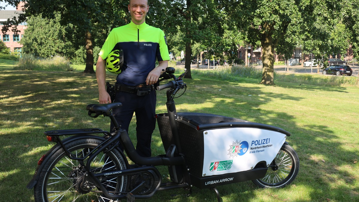 POL-VIE: Gemeinsame Meldung von VHS Kreis Viersen und Polizei Viersen: Erstes Lastenradtraining im Kreis - Foto: presseportal.de