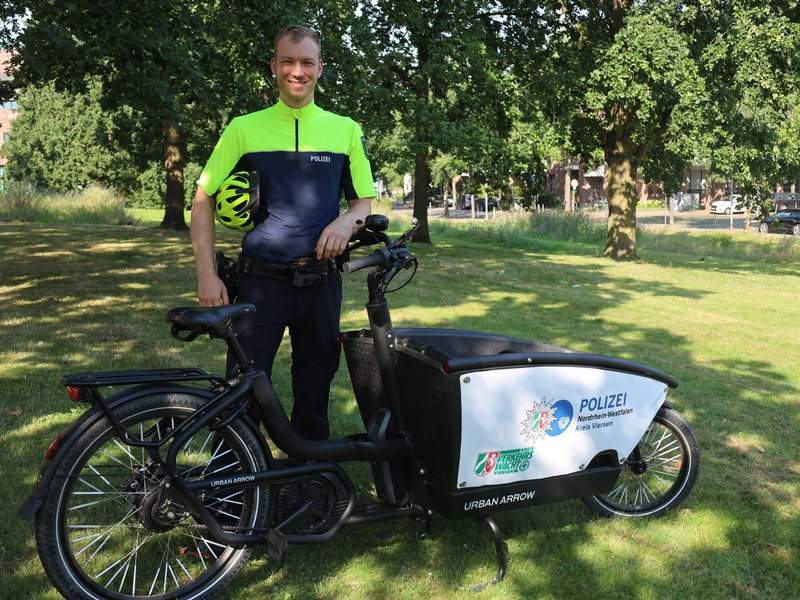 POL-VIE: Gemeinsame Meldung von VHS Kreis Viersen und Polizei Viersen: Erstes Lastenradtraining im Kreis - Foto: presseportal.de