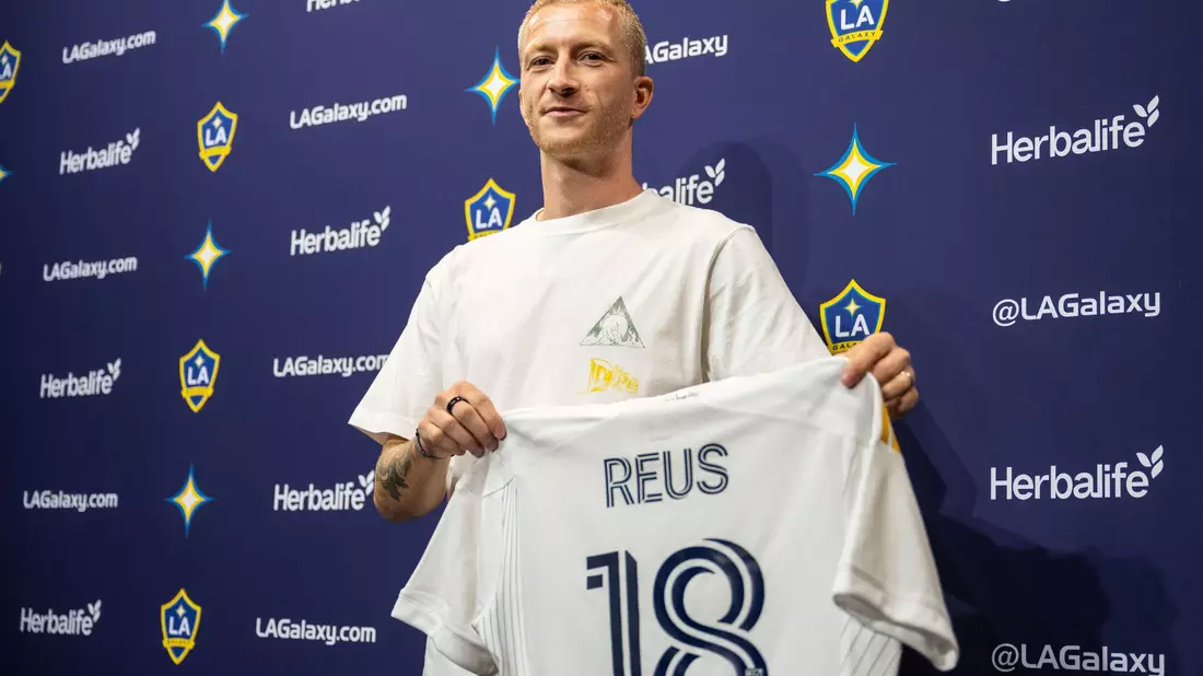 Marco Reus spielt in Los Angeles mit der Rückennummer 18 wie zum Beginn seiner Profikarriere bei Rot Weiss Ahlen. - Bild: Maximilian Haupt/dpa