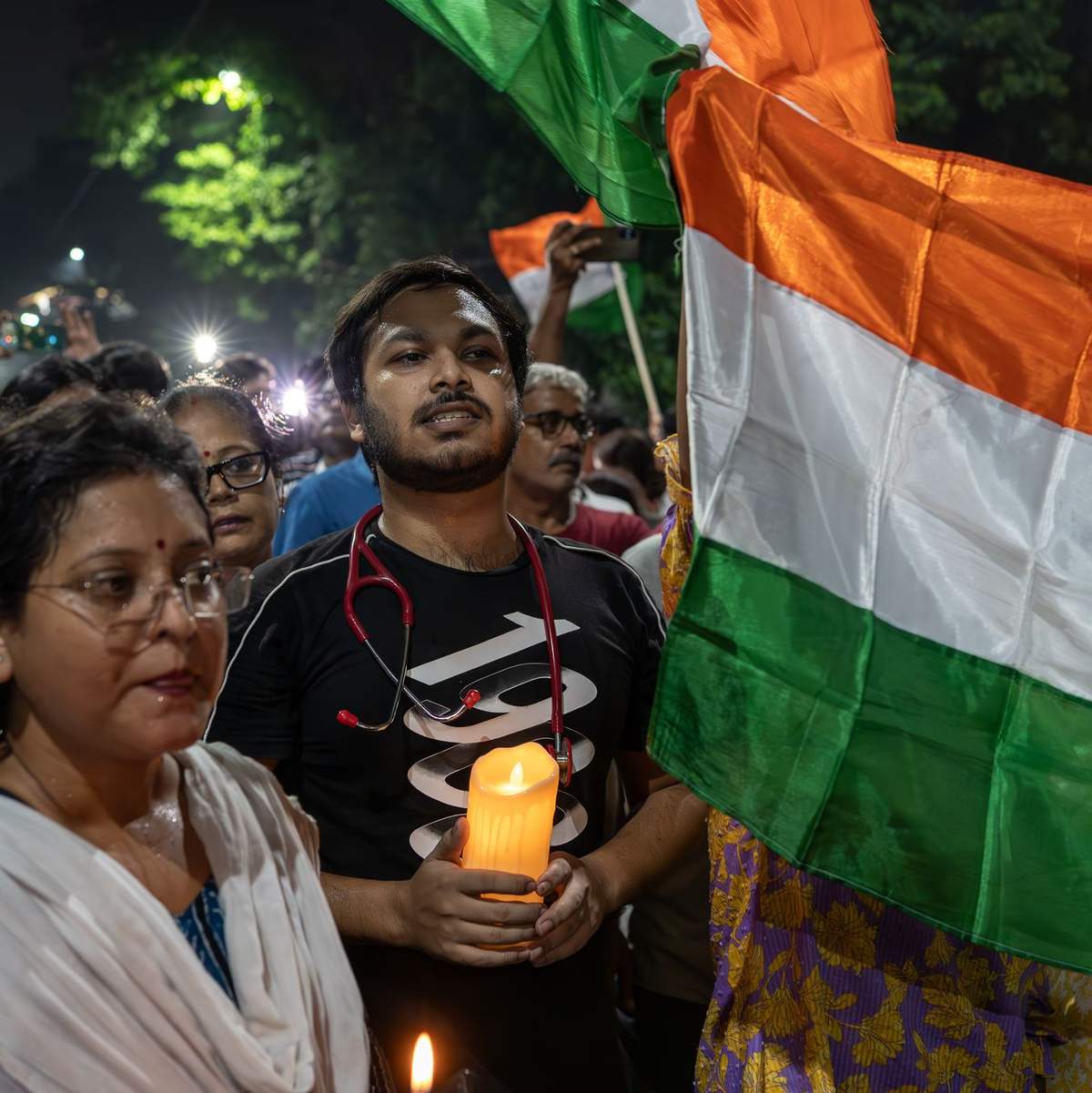 Sie fordern zudem mehr Sicherheit fürs Gesundheitspersonal. - Foto: Jit Chattopadhyay/SOPA Images via ZUMA Press Wire/dpa