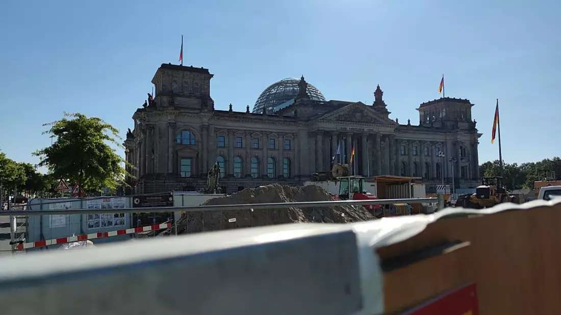 Baustelle vor Deutschem Bundestag (Archiv) - Bild: über dts Nachrichtenagentur