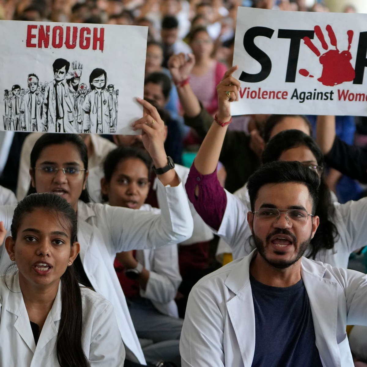 Die Vergewaltigung einer Ärztin, die an ihren Verletzungen starb, hatte in Indien im vergangenen Jahr eine Welle von Protesten ausgelöst. (Archivbild) - Foto: Ajit Solanki/AP