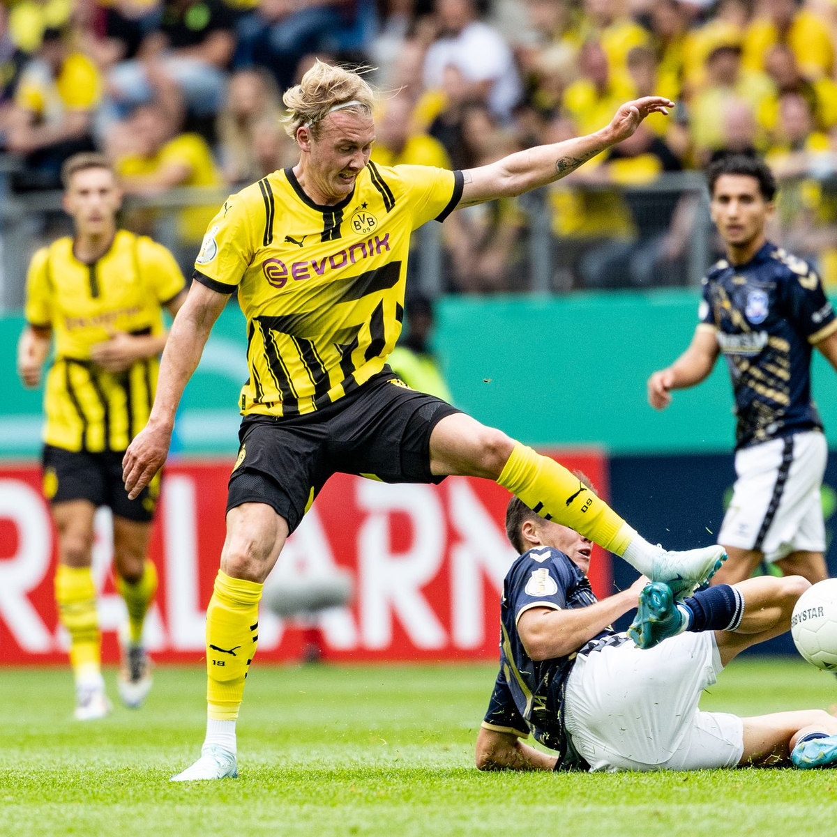 Der BVB feierte auch dank Julian Brandt einen souveränen Sieg. - Foto: Axel Heimken/dpa