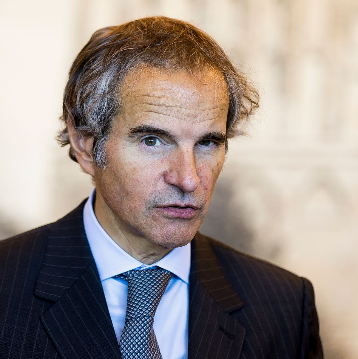 IAEA-Direktor Grossi mahnt die Kriegsparteien zur Vorsicht rund um das Atomkraftwerk Saporischja. (Archivbild) - Foto: Alexandr Podgorchuk/Rosatom State Atomic Energy Corporation/AP/dpa