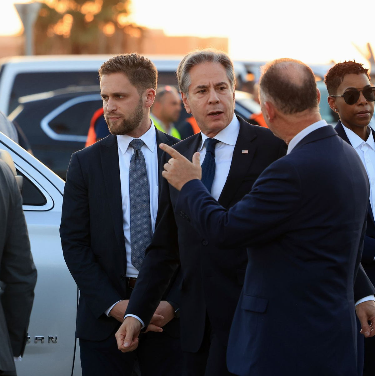 US-Außenminister Blinken soll in den geplanten Gesprächen mit Israels Premier Netanjahu unnachgiebige Positionen aufweichen. - Foto: Matt Mohatt/Pool Reuters/AP/dpa