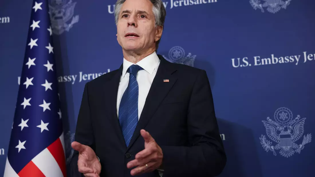 US-Außenminister Antony Blinken.  - Bild: Kevin Mohatt/Pool Reuters/AP/dpa