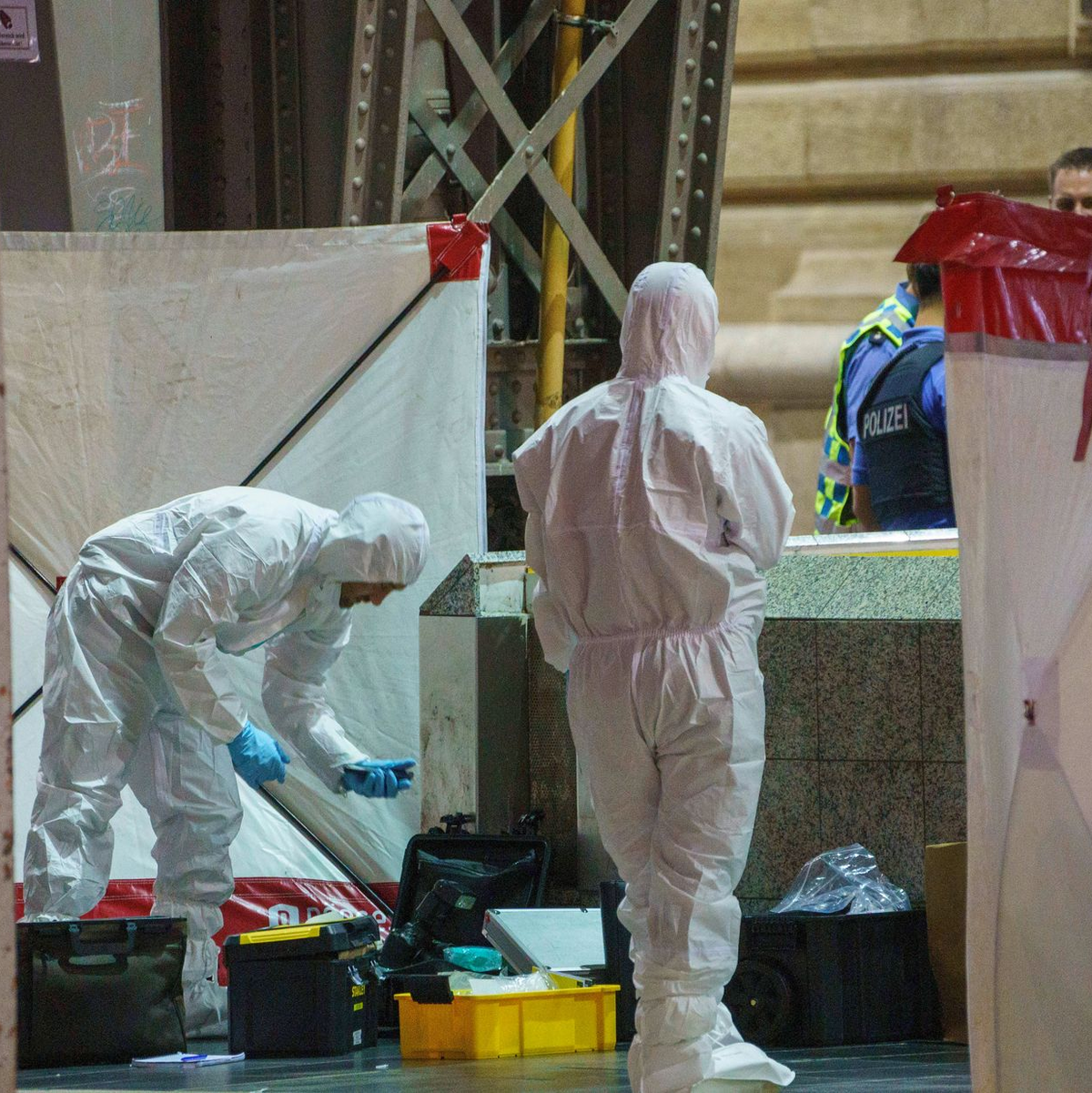 Der Hauptbahnhof war wegen des Polizeieinsatzes am Dienstagabend für etwa 25 Minuten gesperrt. - Foto: Andreas Arnold/dpa