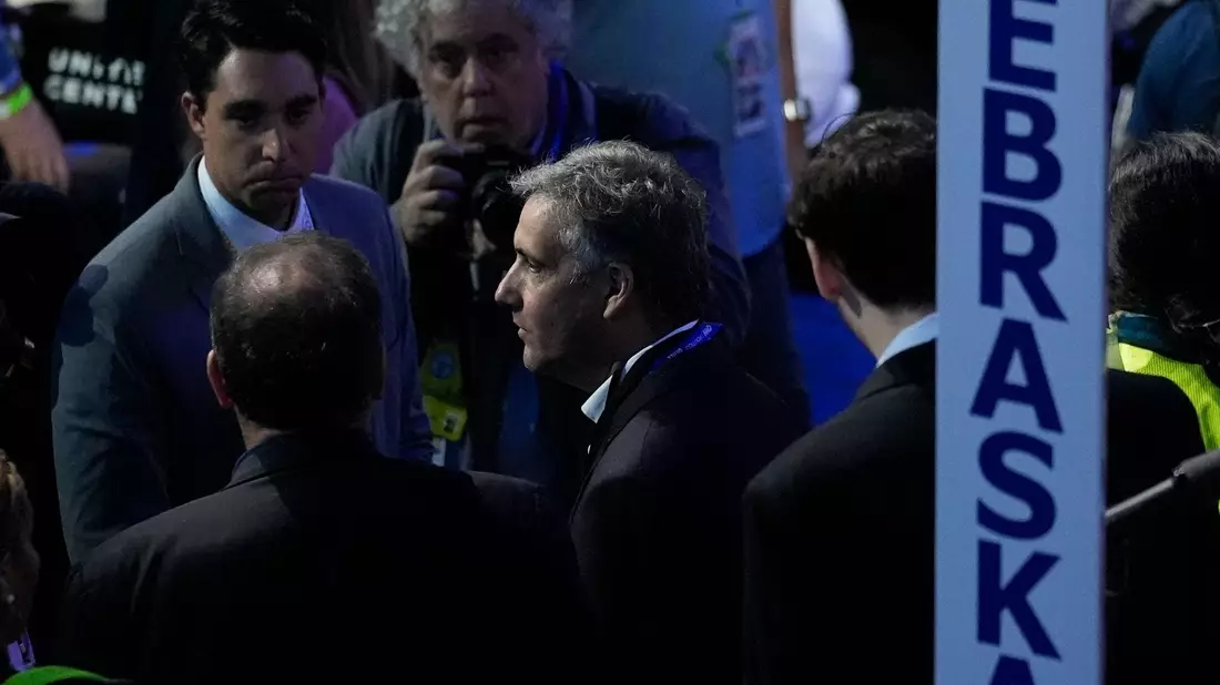 Michael Cohen ist während der Democratic National Convention zu sehen. - Bild: Matt Rourke/AP/dpa