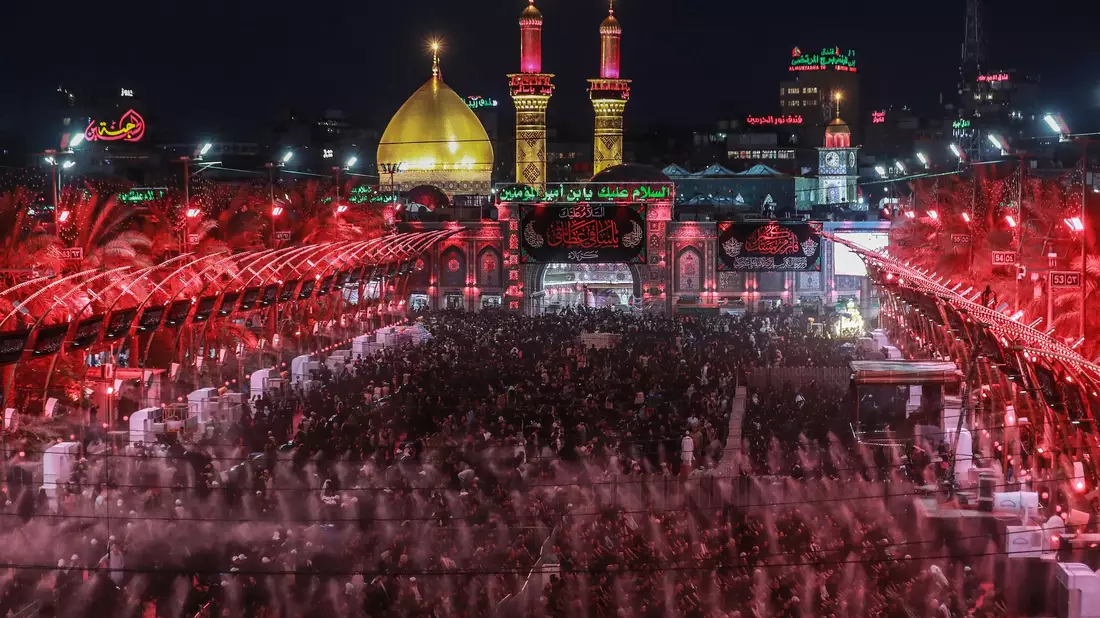 Jährlich strömen Millionen Pilger für das Trauerfest Arbain in den Irak. (Symbolbild) - Bild: Ameer Al-Mohammedawi/dpa