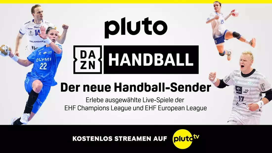 DAZN und Pluto TV erweitern strategische Partnerschaft und starten ersten reinen Handball Free-TV-Channel in Deutschland, Österreich und der Schweiz - Bild: presseportal.de