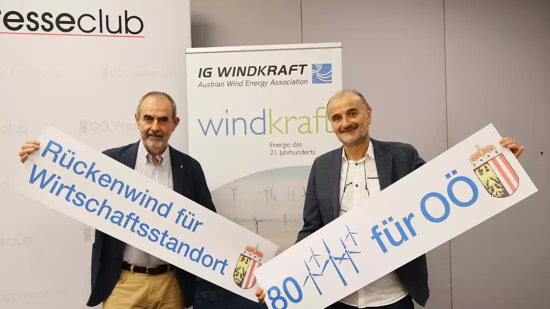 80 Windräder für Oberösterreich - Bild: IG Windkraft über pressetext.de