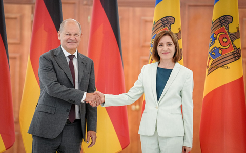 Moldau wirft Moskau Destabilisierungs- und Desinformationskampagnen vor. Scholz sicherte dem Land mit Blick darauf Solidarität zu. - Foto: Kay Nietfeld/dpa Moldau wirft Moskau Destabilisierungs- und Desinformationskampagnen vor. Scholz sicherte dem Land mit Blick darauf Solidarität zu. - Foto: Kay Nietfeld/dpa