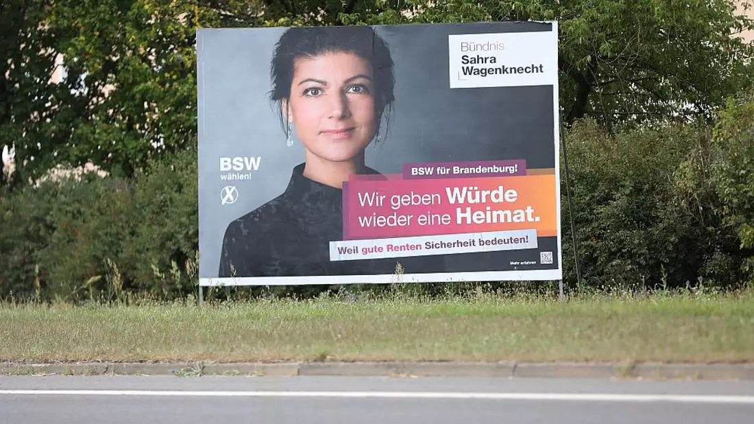 BSW-Wahlplakat zur Landtagswahl in Brandenburg (Archiv) - Bild: über dts Nachrichtenagentur