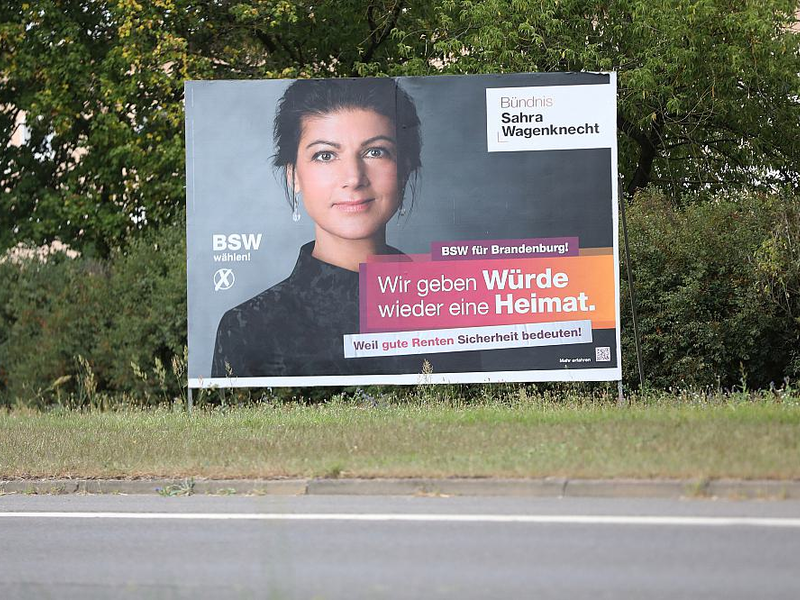 BSW-Wahlplakat zur Landtagswahl in Brandenburg (Archiv) - Foto: über dts Nachrichtenagentur