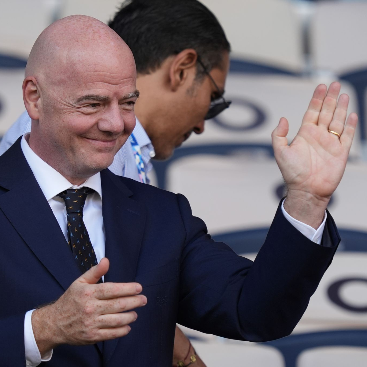 FIFA-Präsident Gianni Infantino reagiert auf Neuer-Rücktritt aus der der Nationalmannschaft. - Foto: Marcus Brandt/dpa