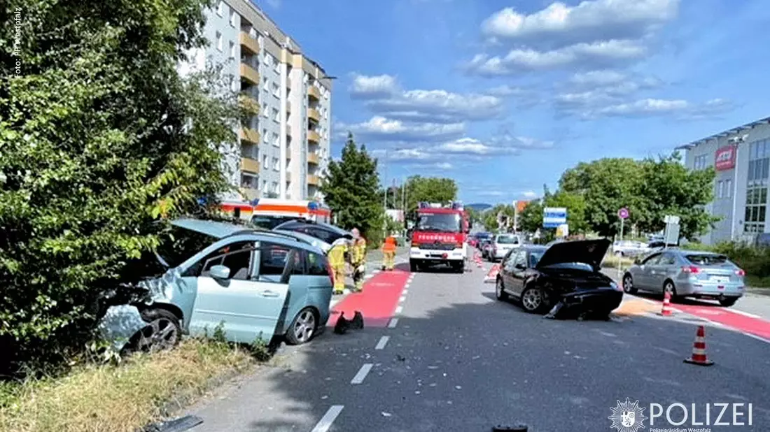 POL-PPWP: Unfall sorgt für Behinderungen im Feierabendverkehr - Bild: presseportal.de