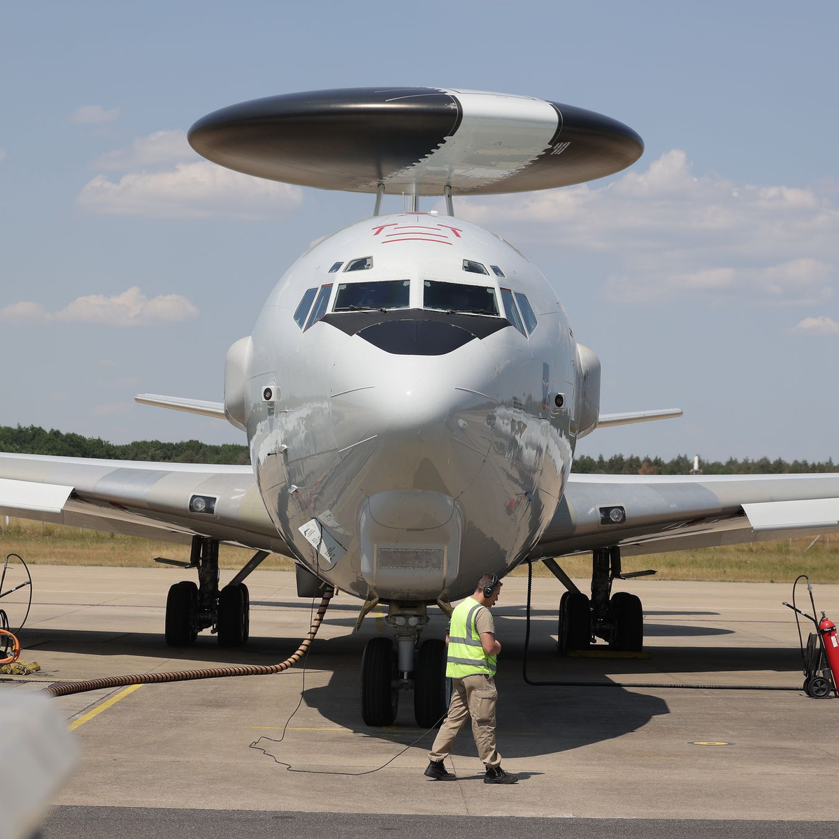 Auf dem Stützpunkt sind Awacs-Aufklärungsflugzeuge stationiert.  - Foto: David Young/dpa