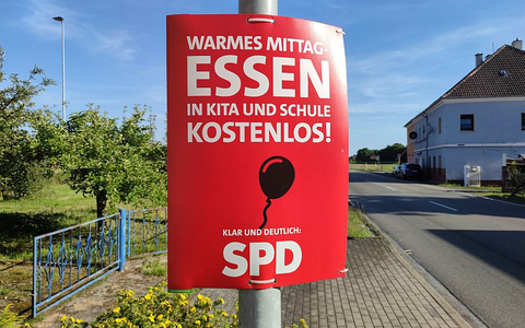 SPD-Wahlplakat zur Landtagswahl in Thüringen (Archiv) - Foto: über dts Nachrichtenagentur