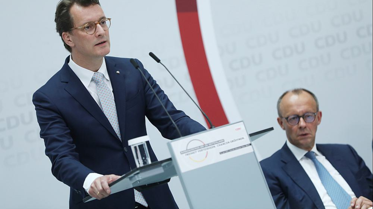 Hendrik Wüst und Friedrich Merz am 16.06.2023 - Foto: über dts Nachrichtenagentur