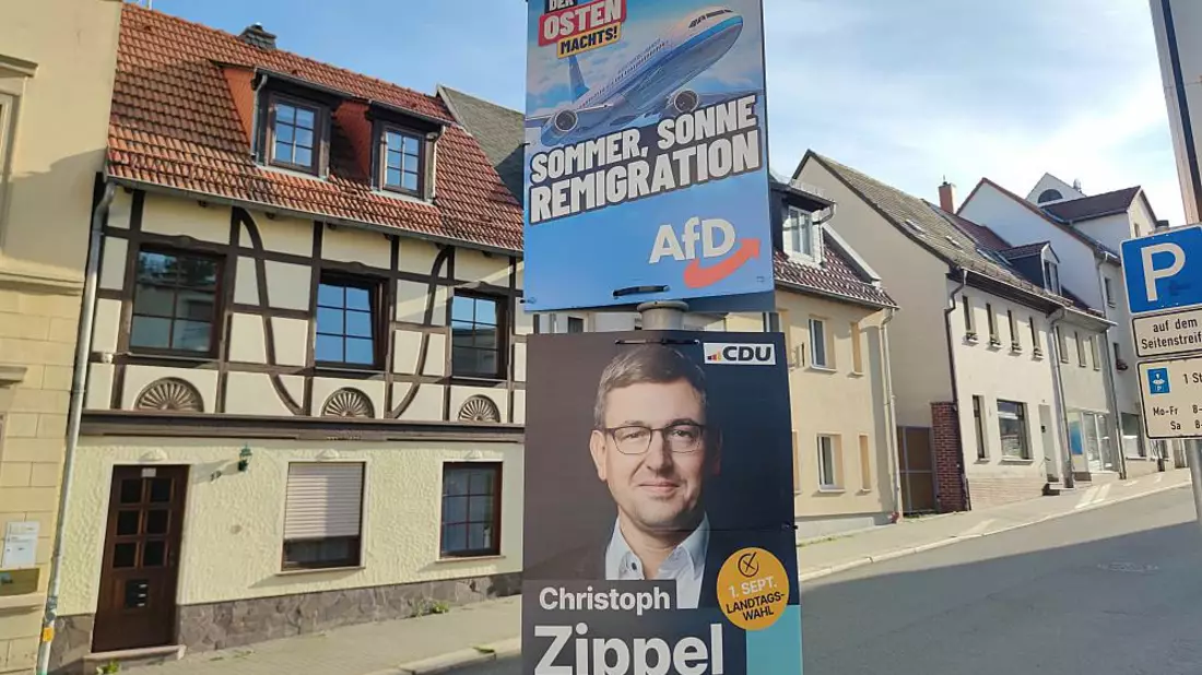 Wahlplakate von AfD und CDU zur Landtagswahl in Thüringen (Archiv) - Bild: über dts Nachrichtenagentur