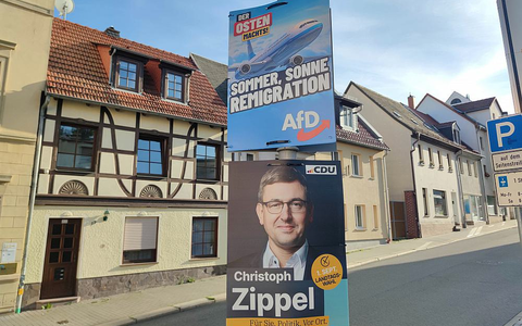 Wahlplakate von AfD und CDU zur Landtagswahl in Thüringen (Archiv) - Foto: über dts Nachrichtenagentur