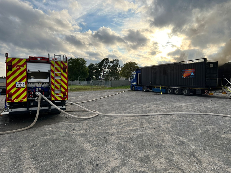 FW-WRN: Realbrandausbildung der Freiwilligen Feuerwehr Werne - Foto: presseportal.de