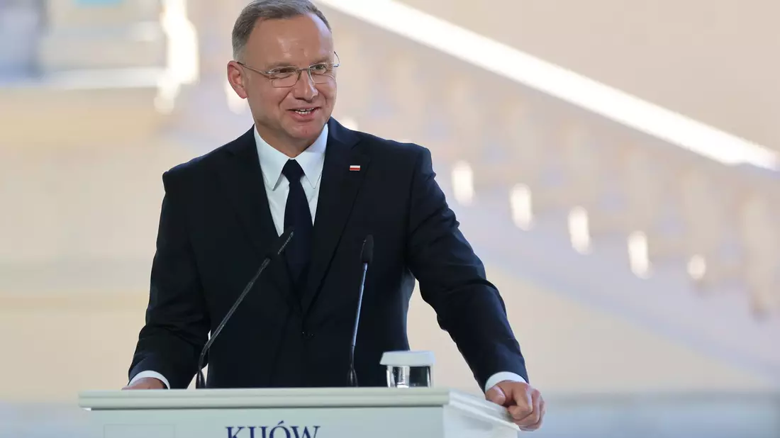 Polens Präsident Duda sagt Kiew weitere Unterstützung zu. - Bild: -/Ukrinform/dpa