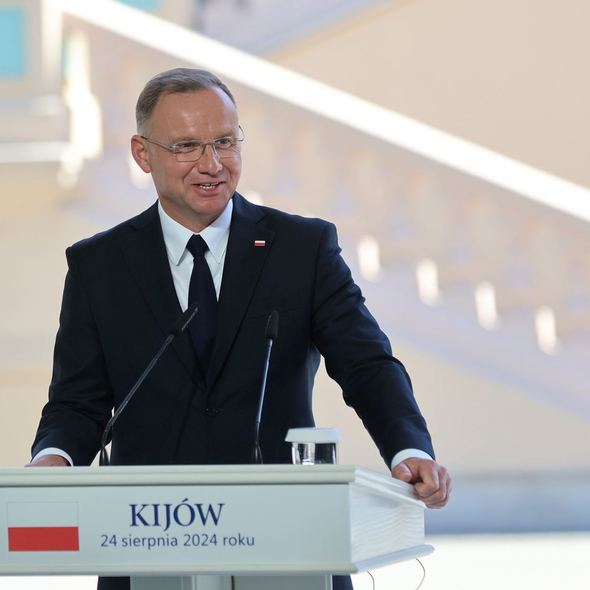 Polens Präsident Duda sagt Kiew weitere Unterstützung zu. - Foto: -/Ukrinform/dpa