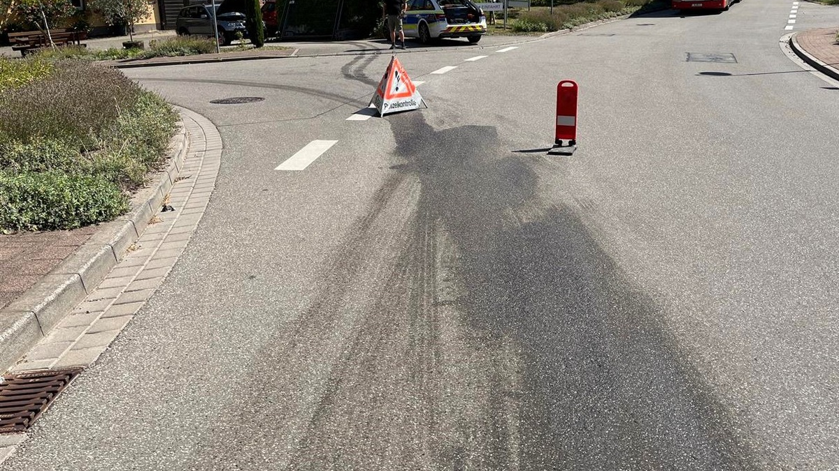 POL-PDLD: Rutschgefahr durch Diesel - Foto: presseportal.de