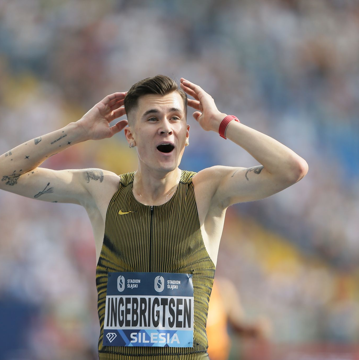 Blieb mehr als drei Sekunden unter dem alten 3000-Meter-Weltrekord: Jakob Ingebrigtsen. - Foto: Jarek Praszkiewicz/PAP/dpa