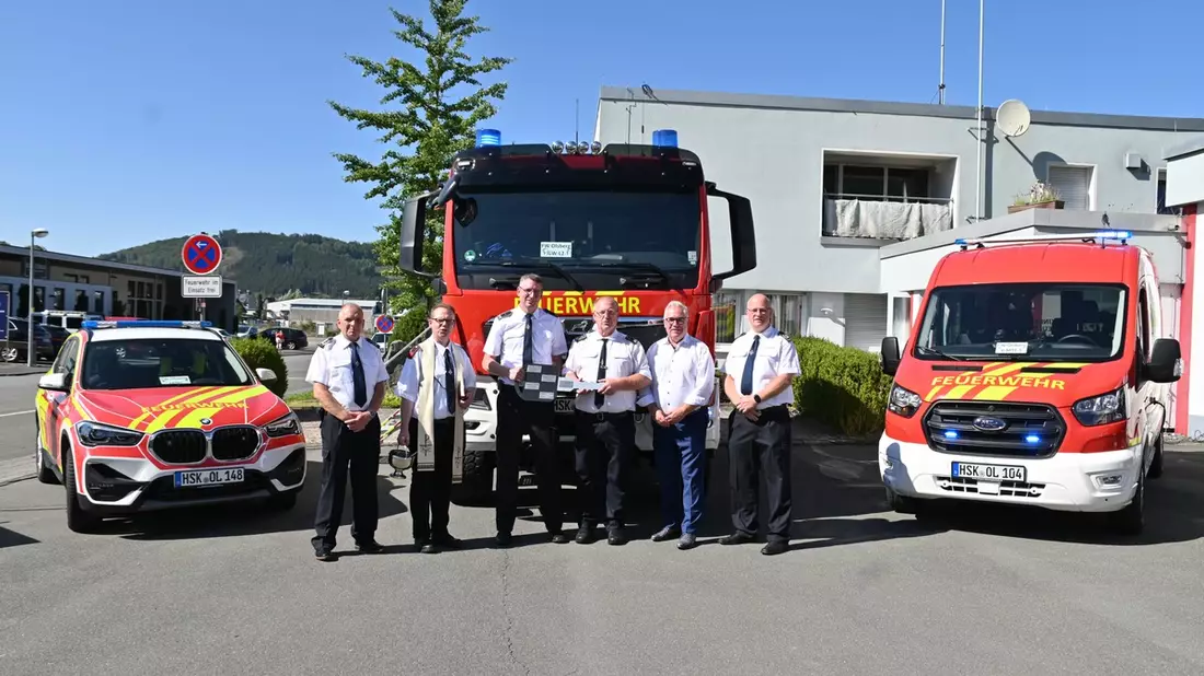 FF Olsberg: Drei neue Fahrzeuge beim Löschzug Bigge - Olsberg eingeweiht - Bild: presseportal.de