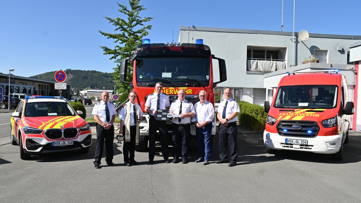 FF Olsberg: Drei neue Fahrzeuge beim Löschzug Bigge - Olsberg eingeweiht - Foto: presseportal.de