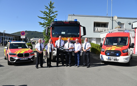 FF Olsberg: Drei neue Fahrzeuge beim Löschzug Bigge - Olsberg eingeweiht - Foto: presseportal.de