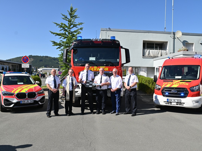 FF Olsberg: Drei neue Fahrzeuge beim Löschzug Bigge - Olsberg eingeweiht - Foto: presseportal.de