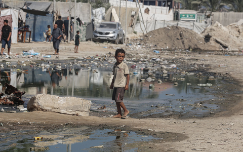 Ziel der Kamapgne ist es, mehr als 90 Prozent der Kinder unter zehn Jahren gegen das hochansteckende Polio-Virus zu impfen. - Foto: Omar Ashtawy/APA Images via ZUMA Press Wire/dpa