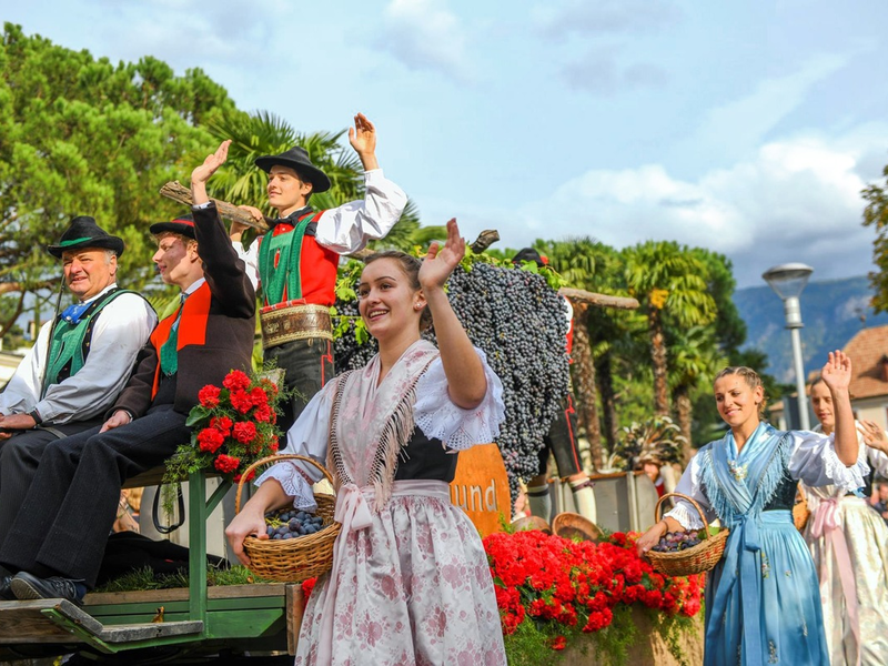 Kastanien, Speck und Weintrauben - die Hauptzutaten für den Meraner Herbst - Foto: presseportal.de