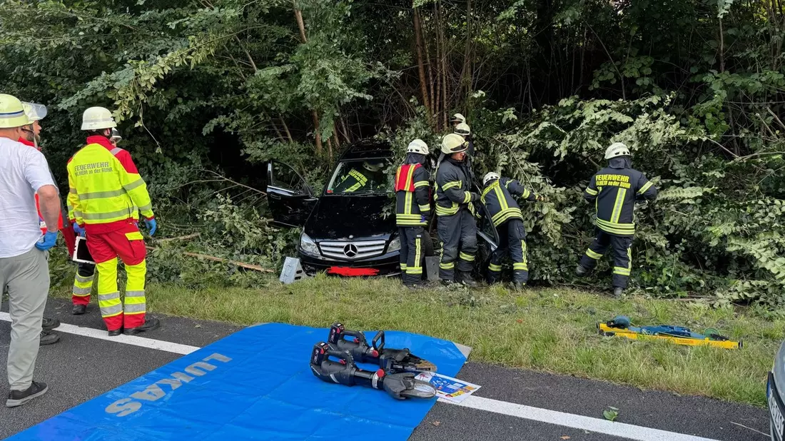 FW-MH: Unfall auf der A 40 - Bild: presseportal.de