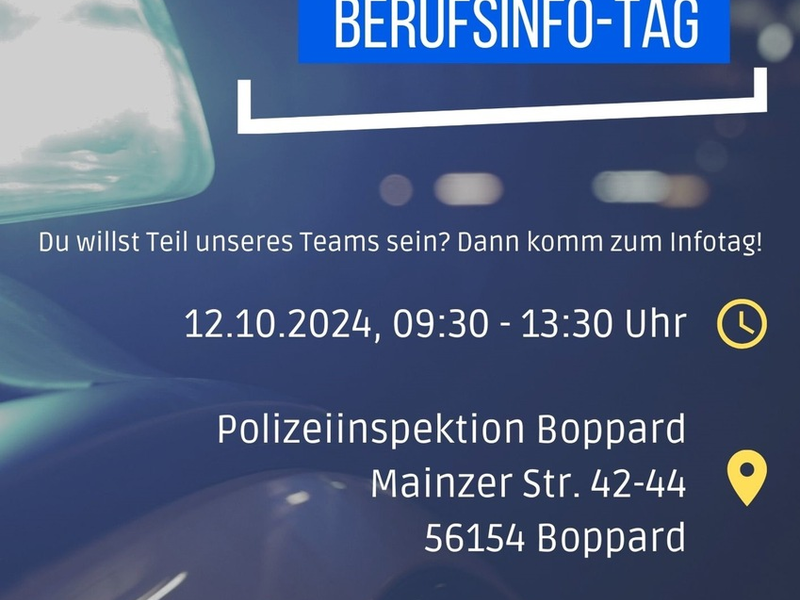 POL-PDKO: Berufswunsch Polizist/in? Polizei Boppard gewährt Blick hinter die Kulissen - Foto: presseportal.de