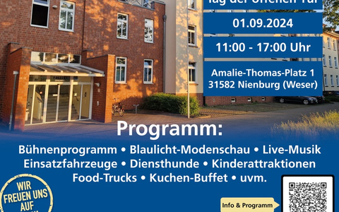 POL-NI: Blaulichttag 2024 in Nienburg: Am 1. September 2024 findet der Tag der offenen Tür der Polizeidirektion Göttingen in der Polizeiinspektion Nienburg/Schaumburg statt - Foto: presseportal.de