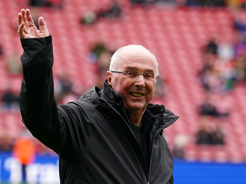 Sven-Göran Eriksson bei seinem Abschied in Liverpool. - Foto: Peter Byrne/PA Wire/dpa