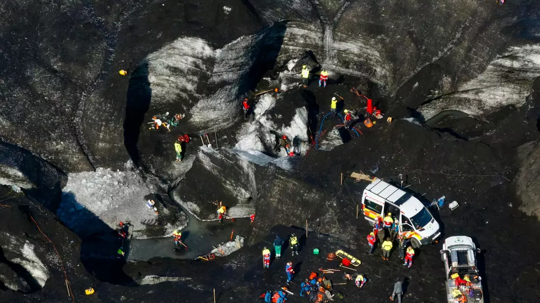 Entwarnung bei Sucheinsatz auf Island - Bild: Vilhelm Gunnarsson/STOD2/AP/dpa