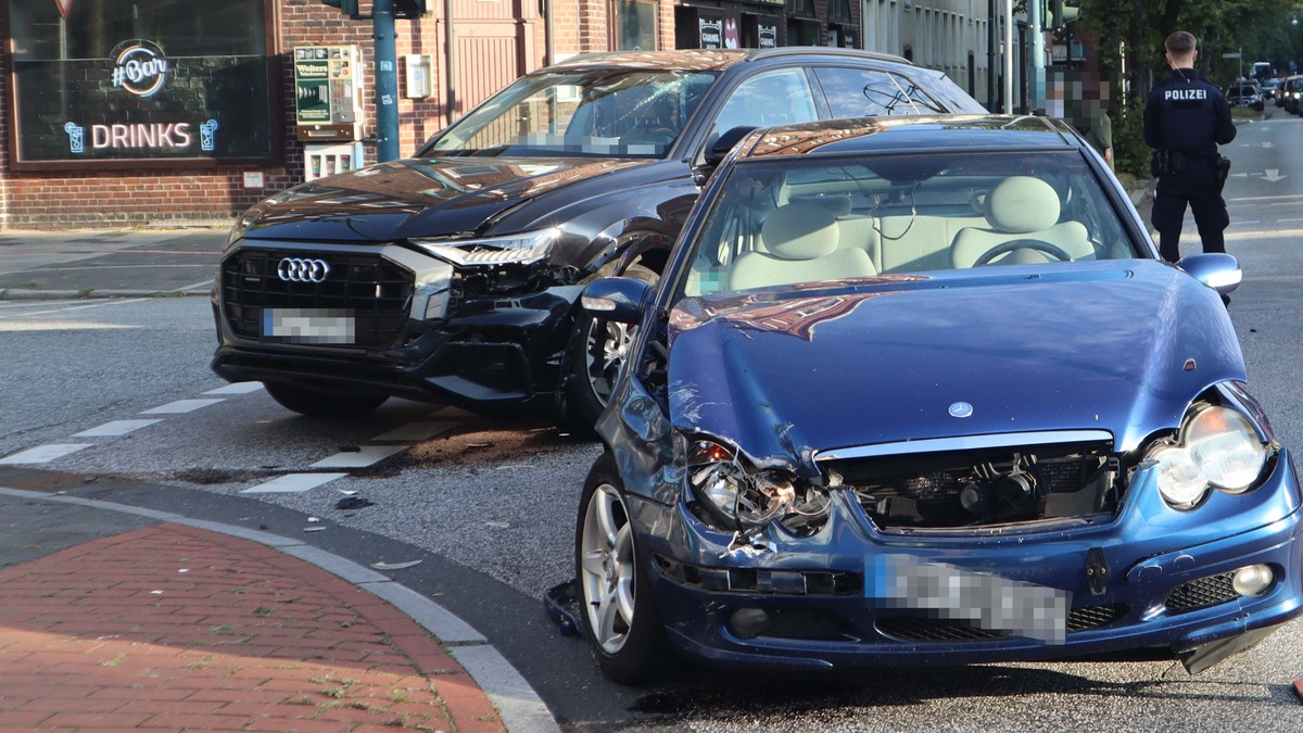 POL-Bremerhaven: Unfall im Berufsverkehr: Autos kollidieren unweit des Bremerhavener Hauptbahnhofs - Foto: presseportal.de