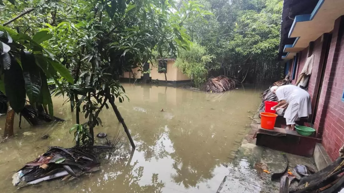 Extreme Überschwemmungen in Bangladesch - 5,7 Millionen Menschen betroffen - Bild: presseportal.de