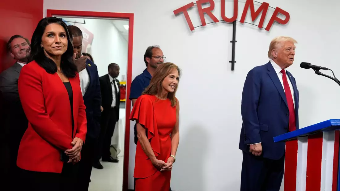 Nach Ansicht Gabbards würde Trump die USA als Präsident vor einem Krieg bewahren. - Bild: Carolyn Kaster/AP/dpa