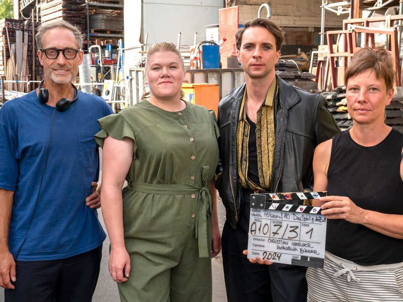 Dreharbeiten für neuen rbb-Polizeiruf 110: Das Spiel gegen den Ball laufen - Foto: presseportal.de